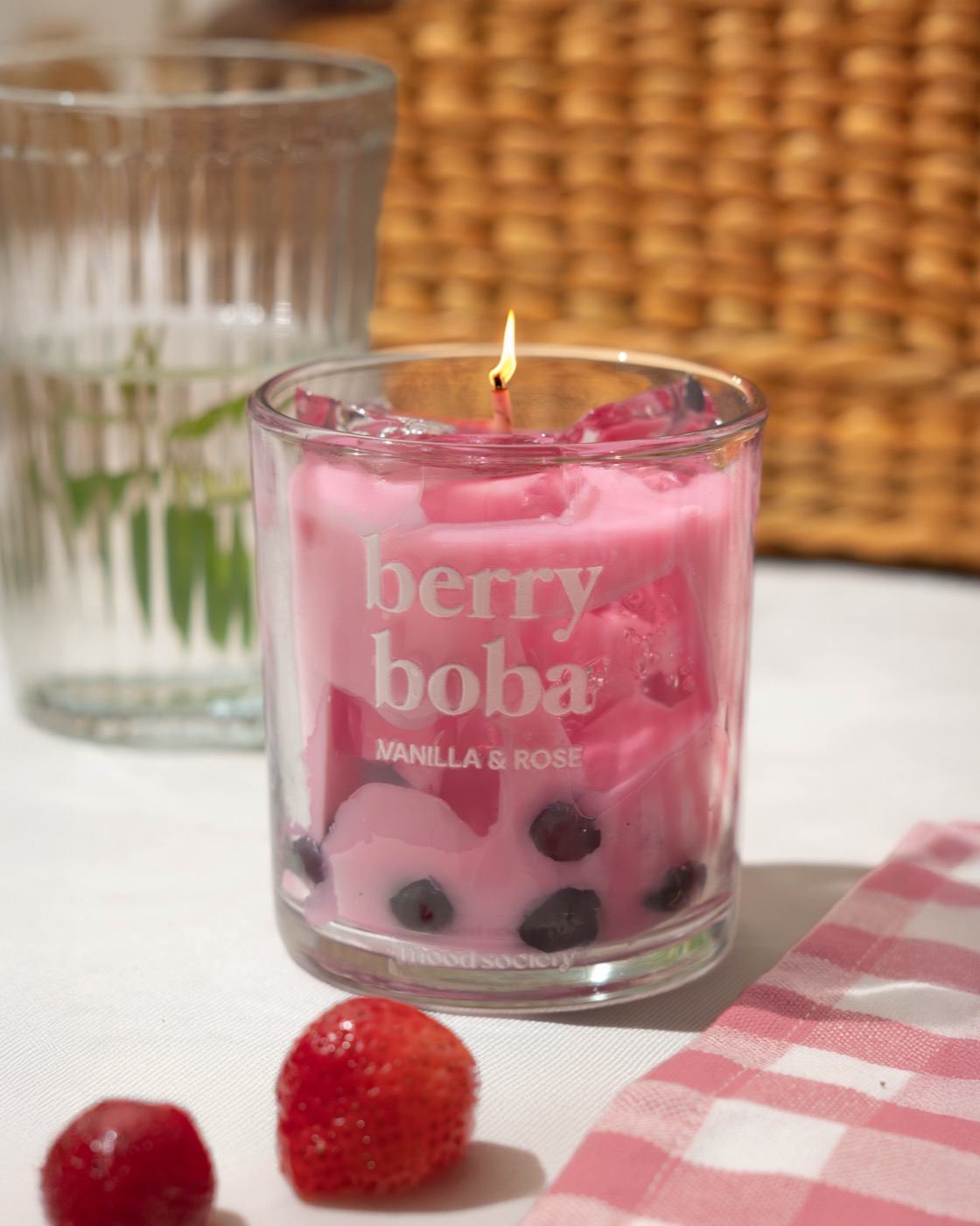 Mood Society candles, lifestyle photo