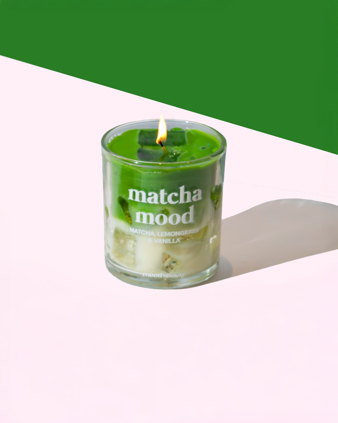 Mood Society candles, white background photo